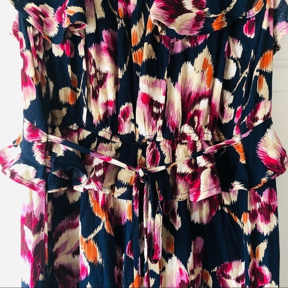 Band of Gypsies Boho Floral Maxi Sleeveless Dress Multicolor Gypsy Hippie Size S - Picture 7 of 8